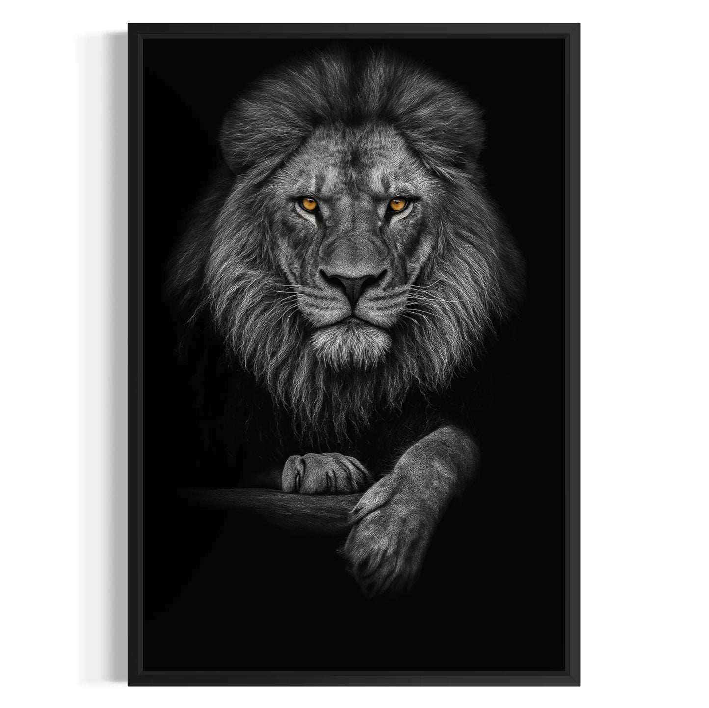 Majestic lion canvas art
