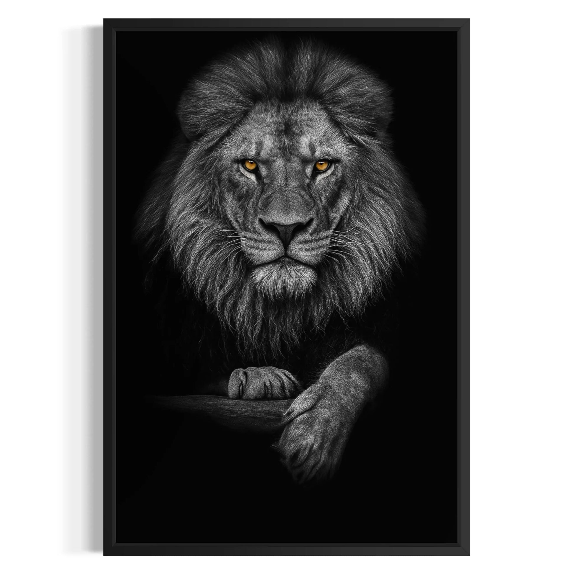 Majestic lion canvas art