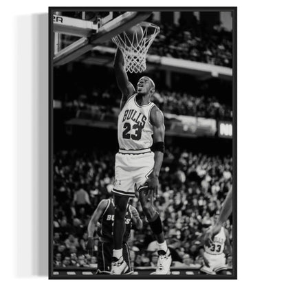 Michael Jordan black and white canvas Masterpeacewall