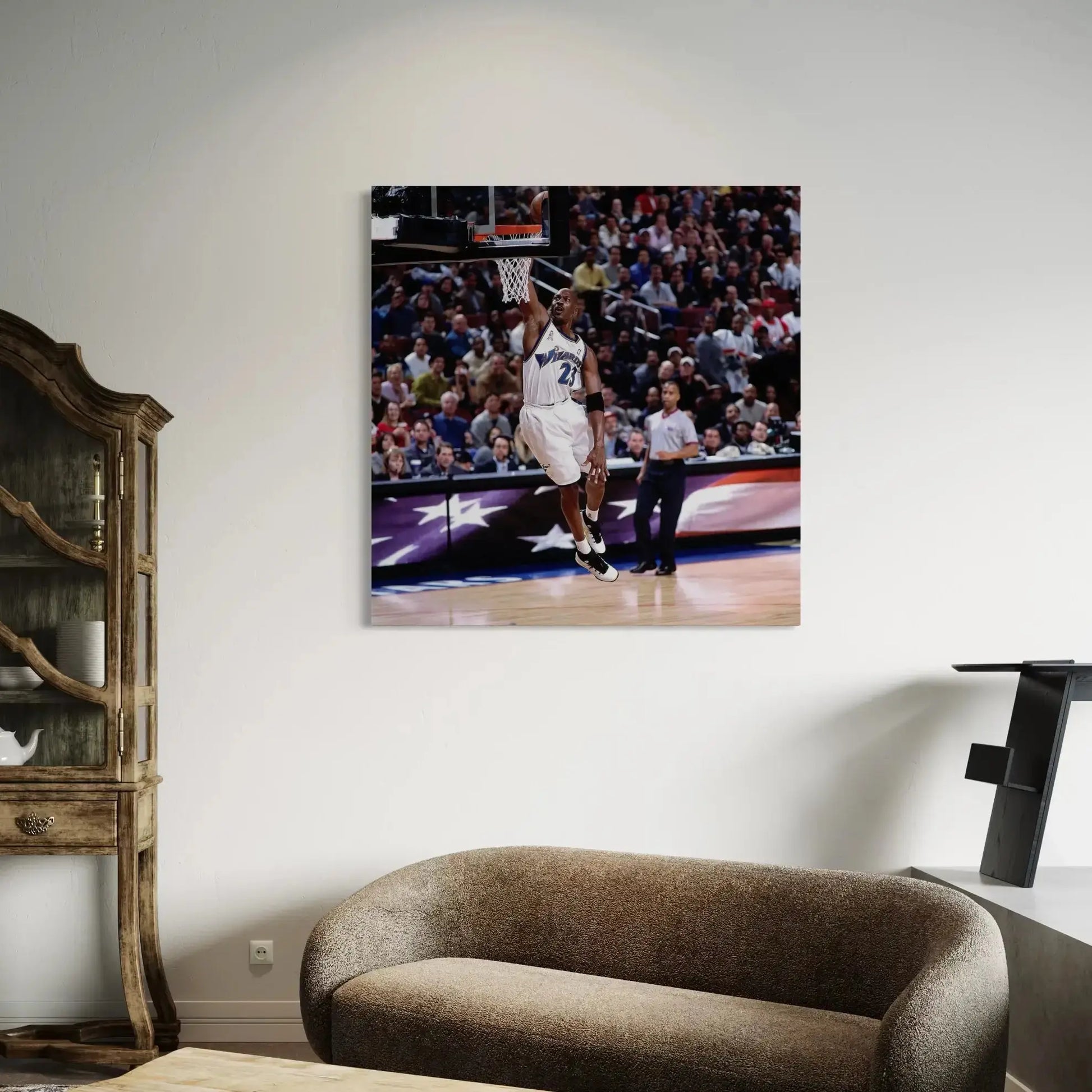 Michael Jordan Slam Dunk Art Print Basketball Legend