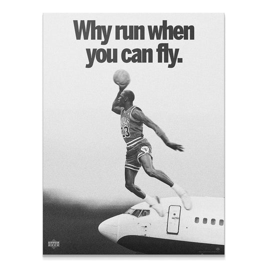 Michael Jordan - Why Run - Premium NBA Basketball Canvas Wall Art by MasterPeaceWall