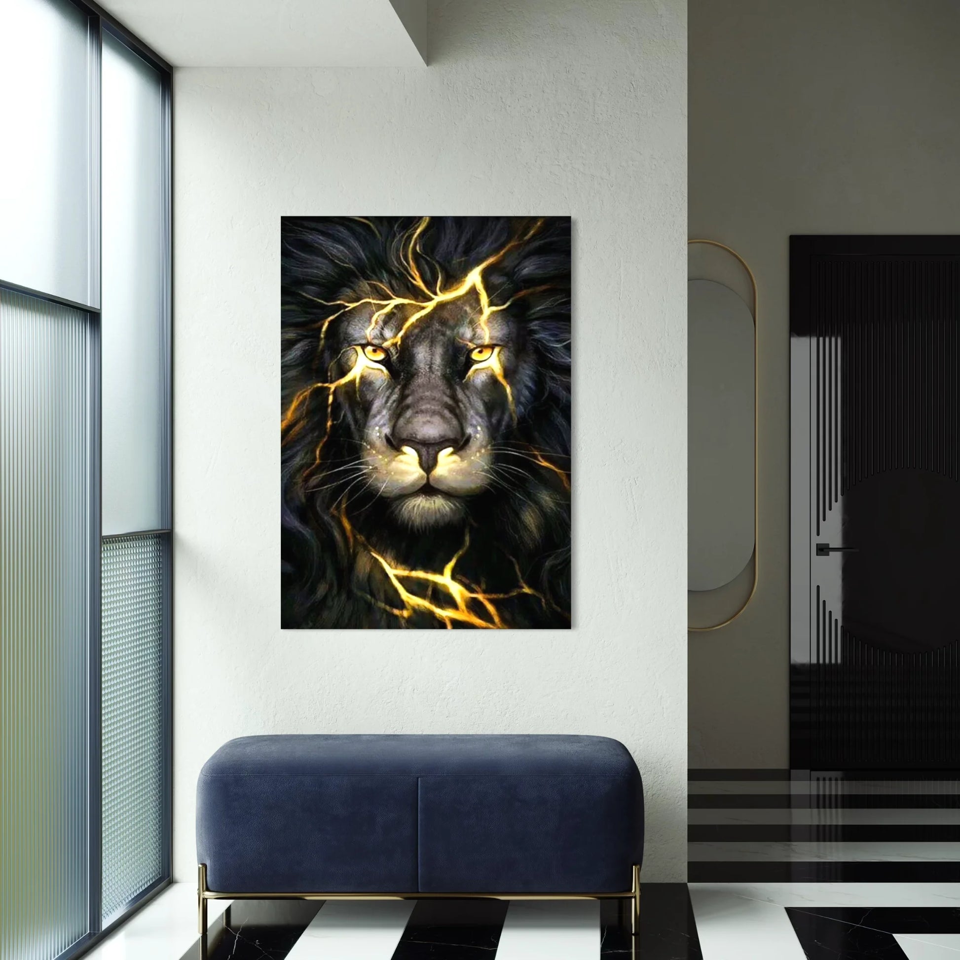 Majestic lion artwork