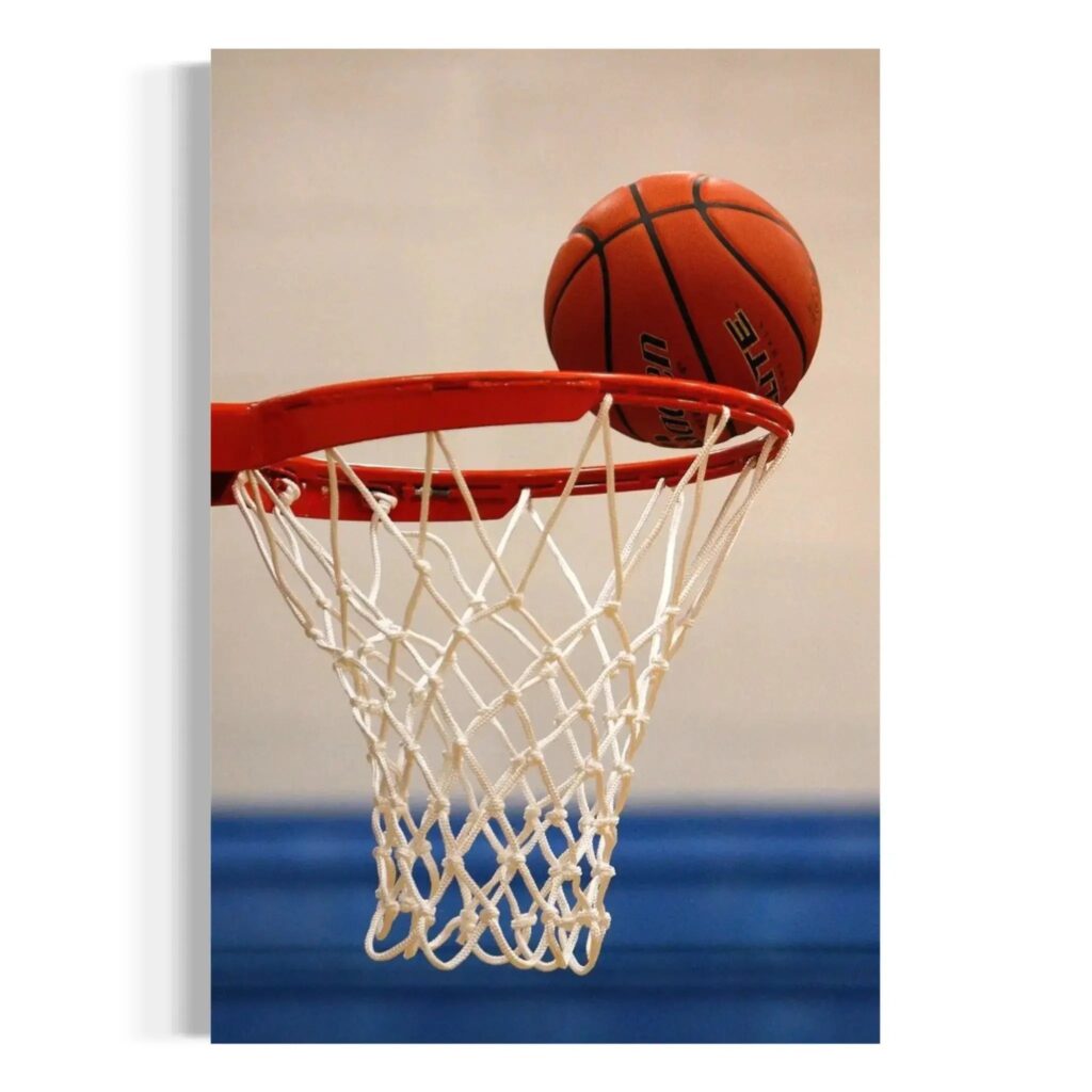 Victory Moment Basketball Canvas Art