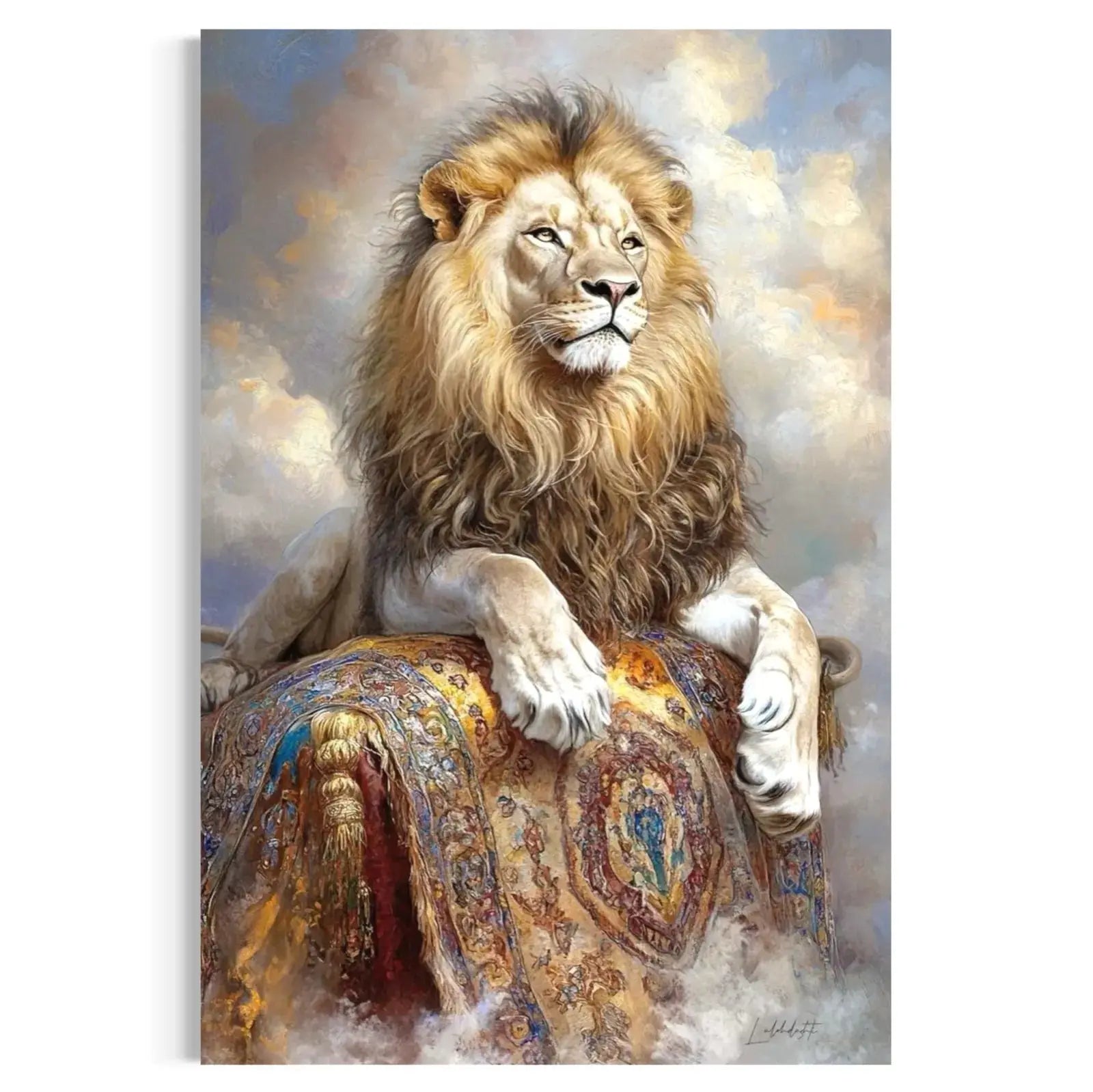 Majestic Royal Lion Wall Art Canvas