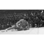 Muhammad Ali knockdown canvas – Rise Again Wall Art Muhammad Ali Knockdown – Rise Again Black & White Canvas
