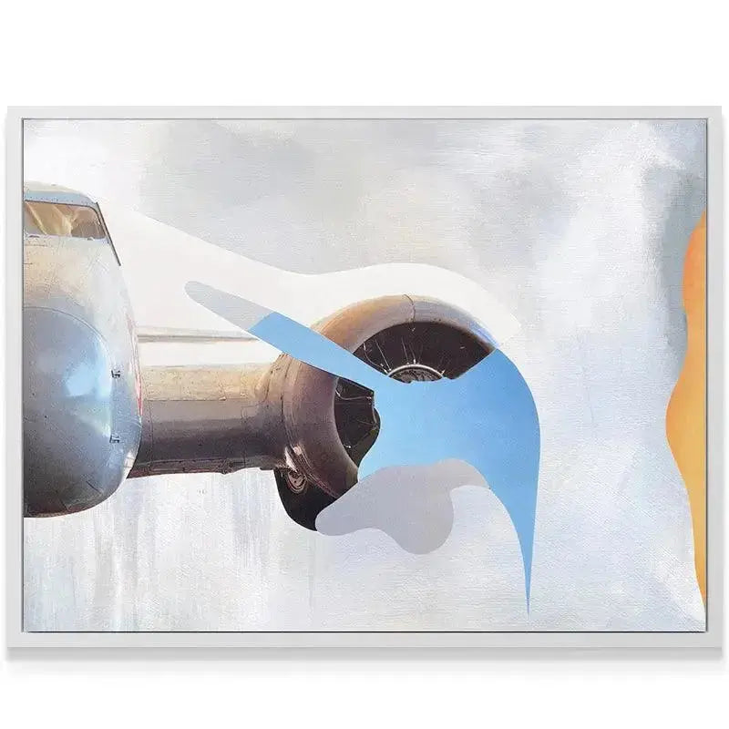 Textured canvas print displaying the subtle brushstrokes that define 'A Mystery Never Happens Again.'