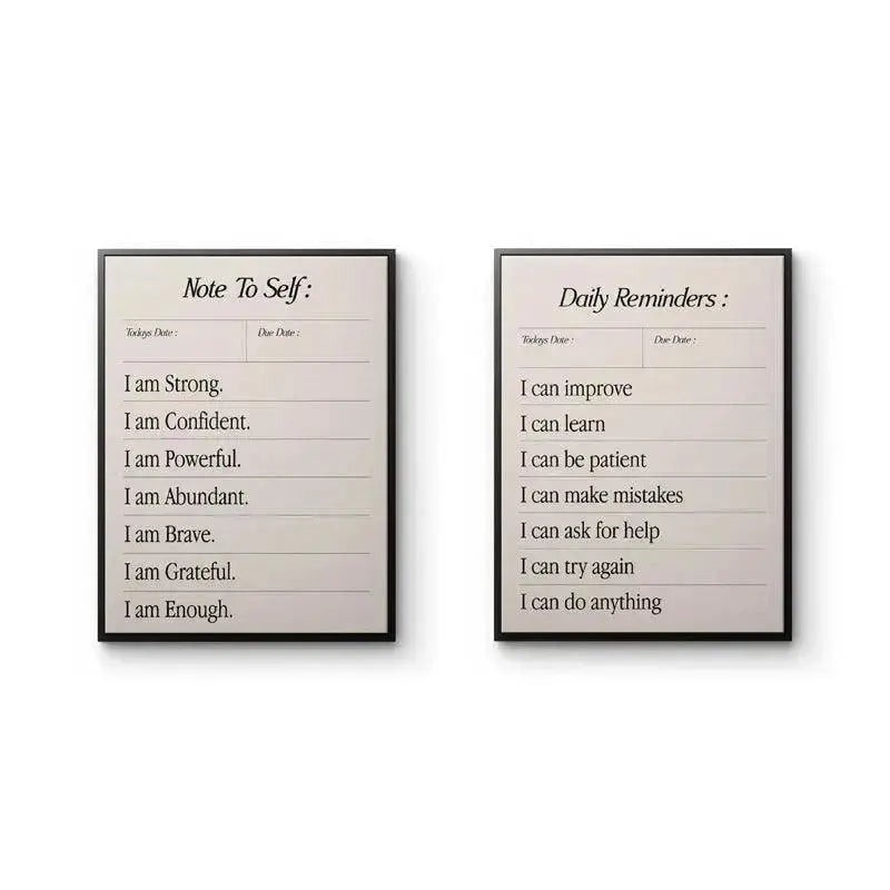 High-angle shot emphasizing the thickness and stacked appearance of the complete Affirmations Set.
