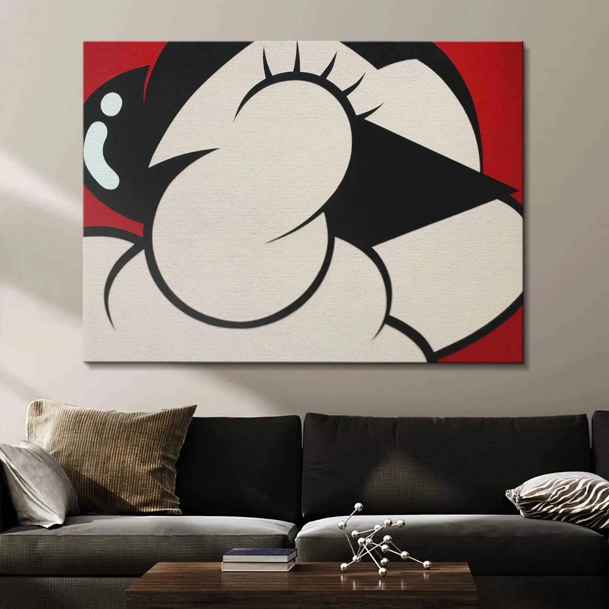 Side angle perspective highlighting the depth of the canvas frame for the artwork Ast.