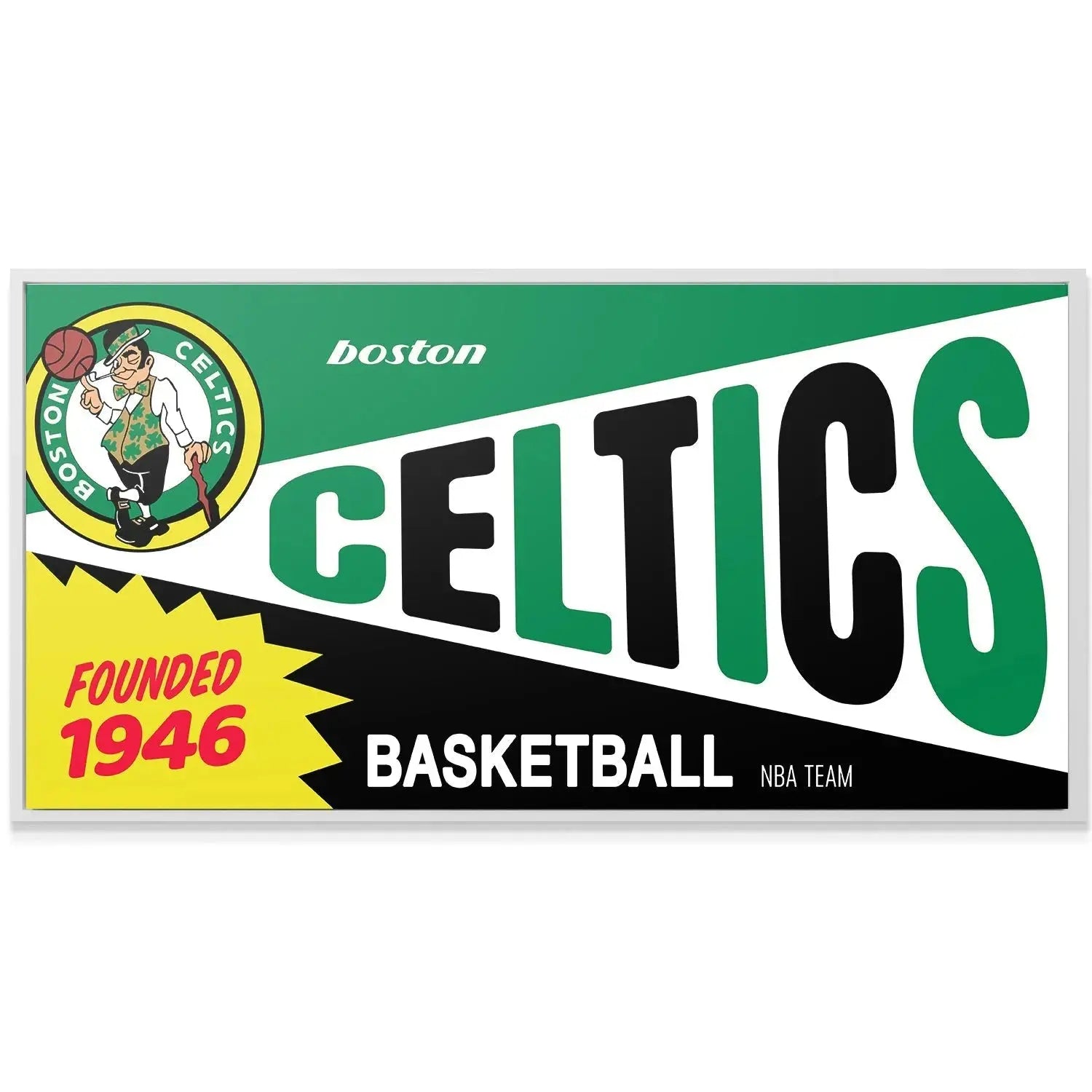 Texture view showing the glossy finish of the Bazooka - Celtics product.