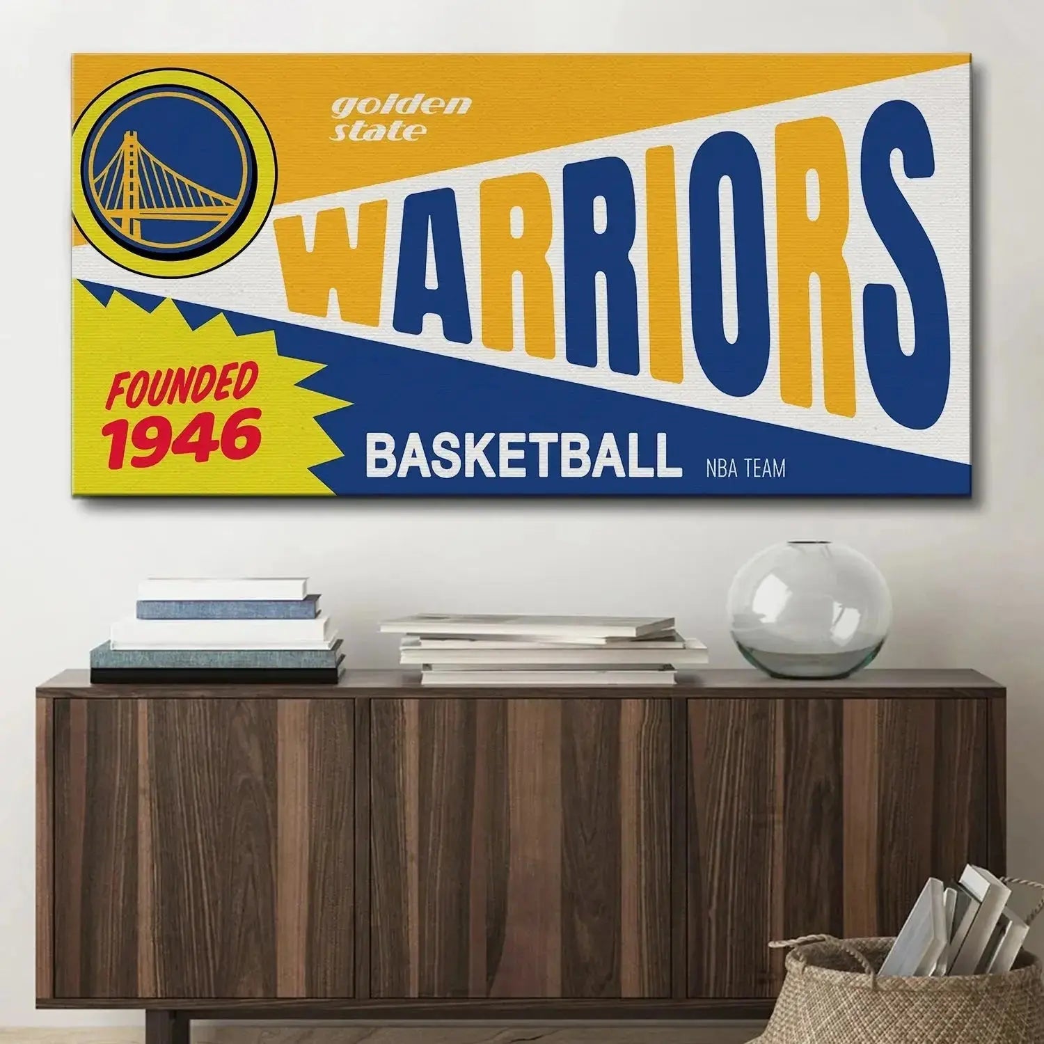 Texture simulation of the glossy finish on the official Bazooka - Warriors decal or sticker.