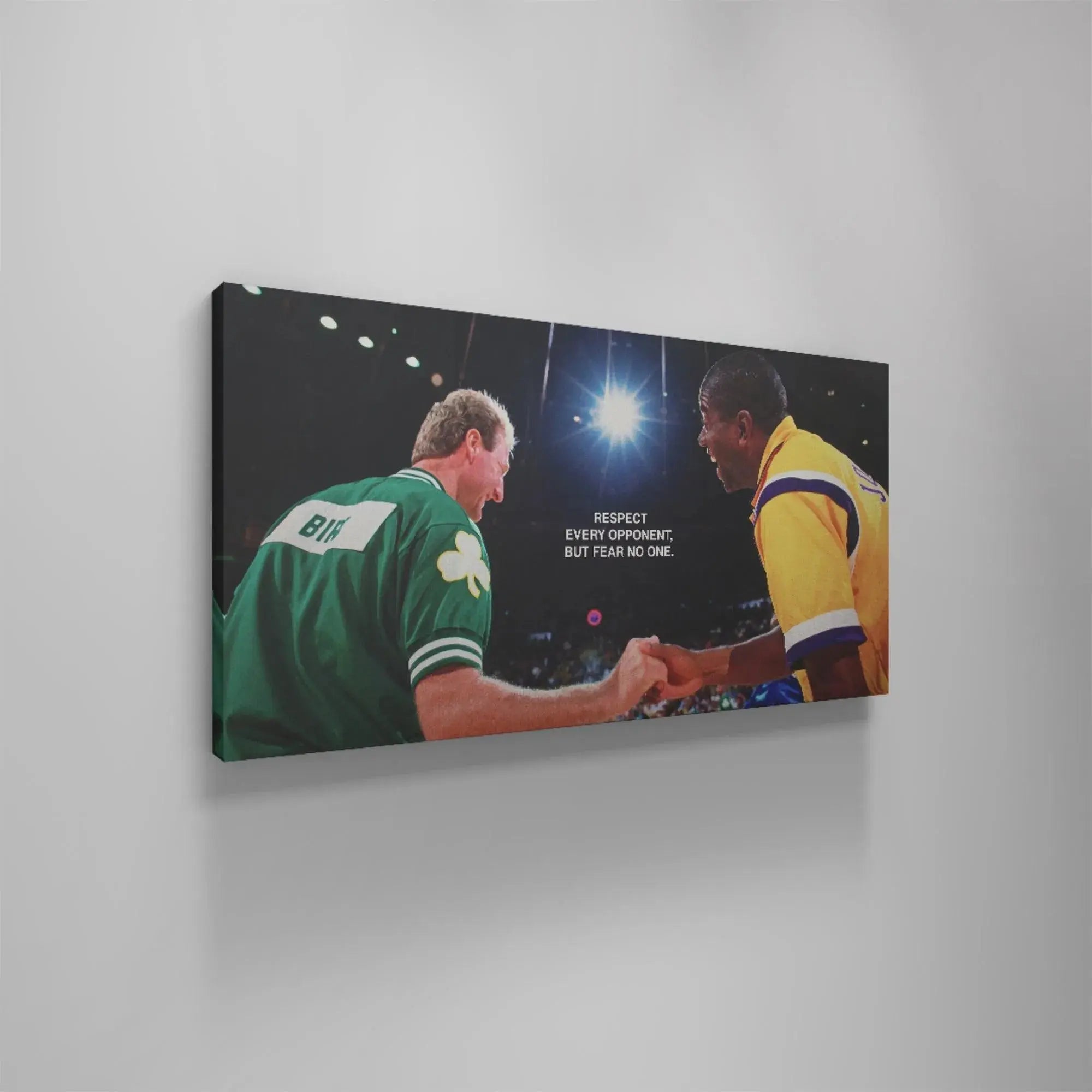Lifestyle presentation of the Bird & Magic - Respect print mounted on a modern wall background.