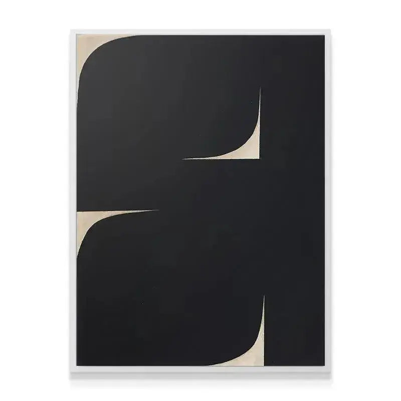 Diagonal perspective shot of the high-contrast negative space in Black Soh