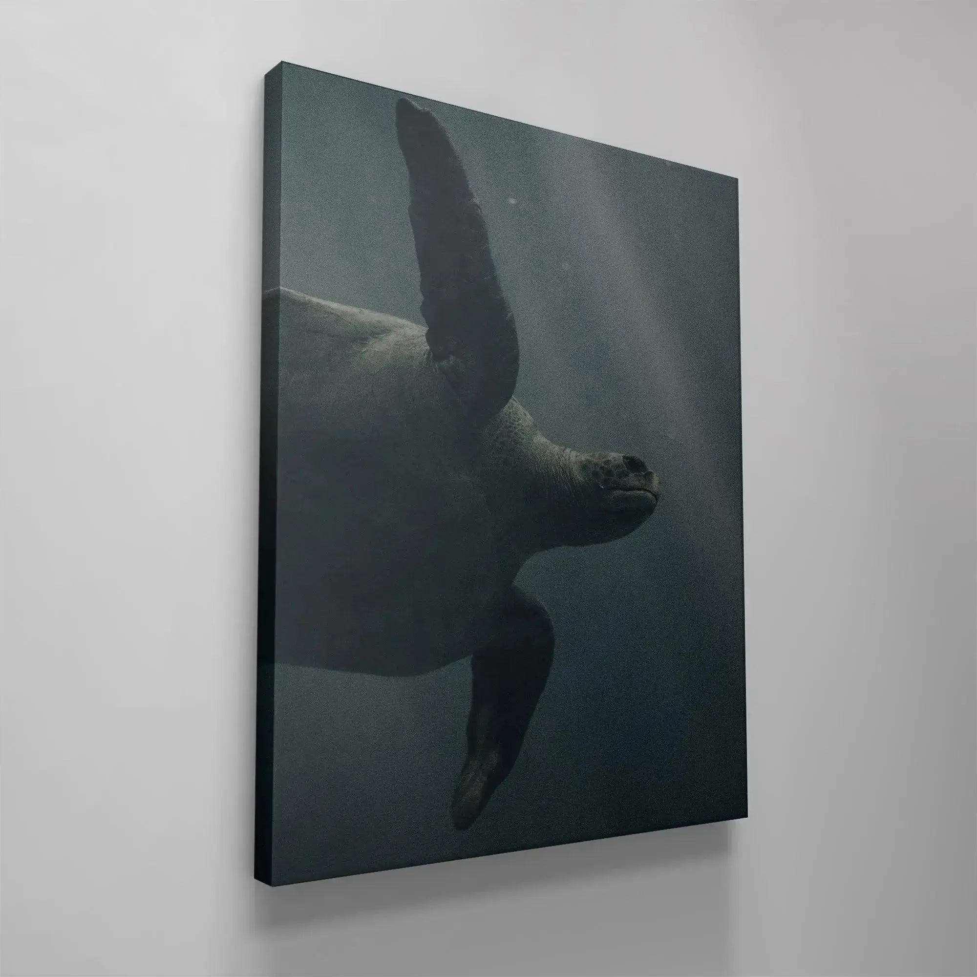 Deep blue and grey monochrome artwork emphasizing the aquatic environment of the Blue Creatures.
