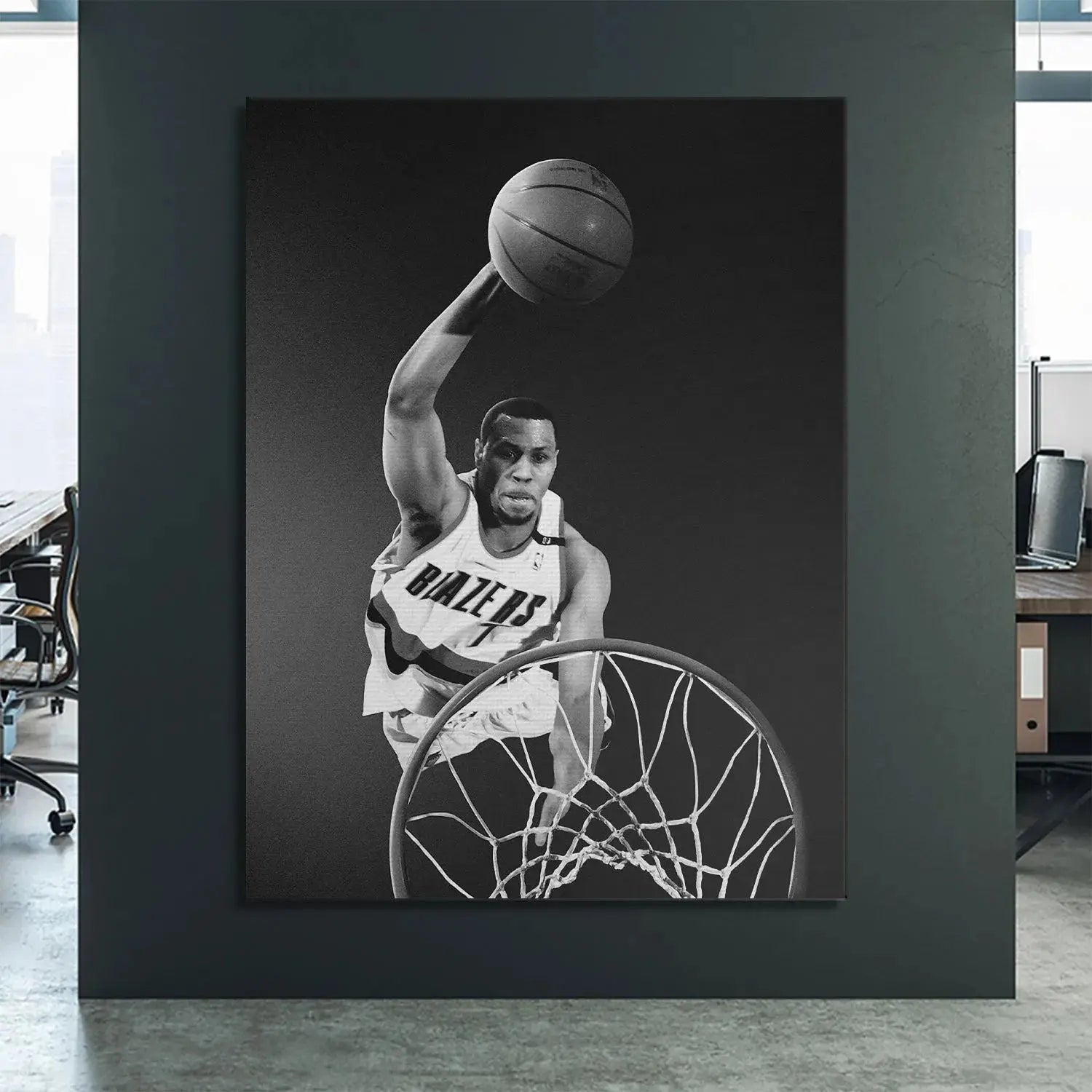 Detailed studio shot of the Brandon Roy - Dunk #1 print surface texture showcasing museum-quality reproduction.