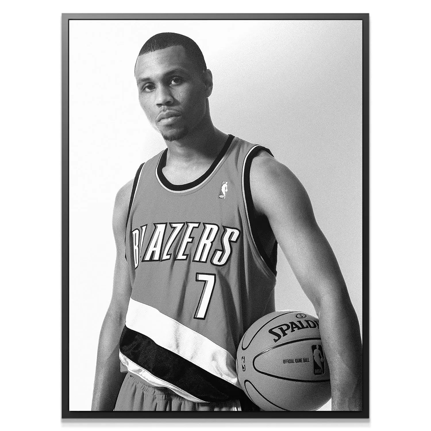 Brandon Roy - Serious, intense close-up facial expression, focused gaze.