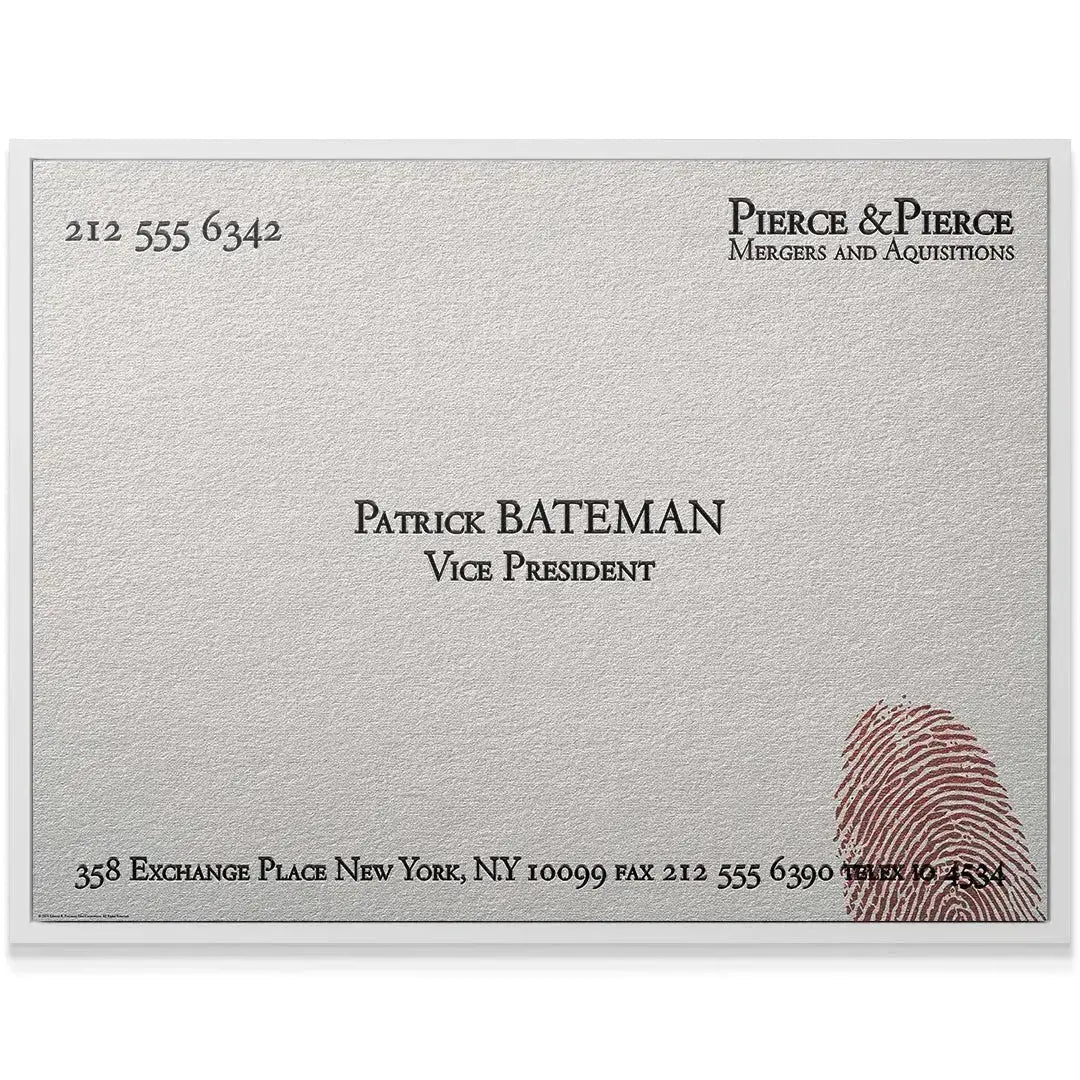 Detail focusing on the bold 'Vice President' title placement on the elegant Business Card design.