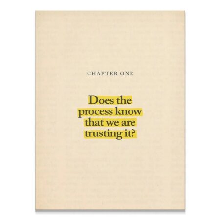 Aesthetic flat lay of the vintage paper art print titled 'Chapter One - The Process'.