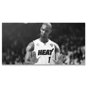 Panoramic close-up of Chris Bosh's stern facial expression in 'Chris Bosh - Calm (No Quote)'.