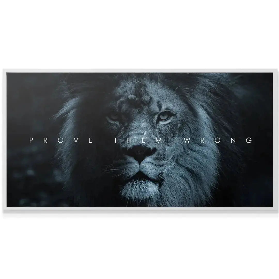 Detailed texture view of the dark lion's flowing mane on the high-quality Chris Henry - Prove Them Wrong poster.