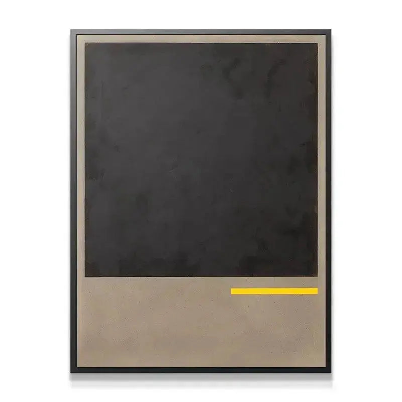 Close-up detail showing the textured finish of the dark area on the artwork 'Clarity'.