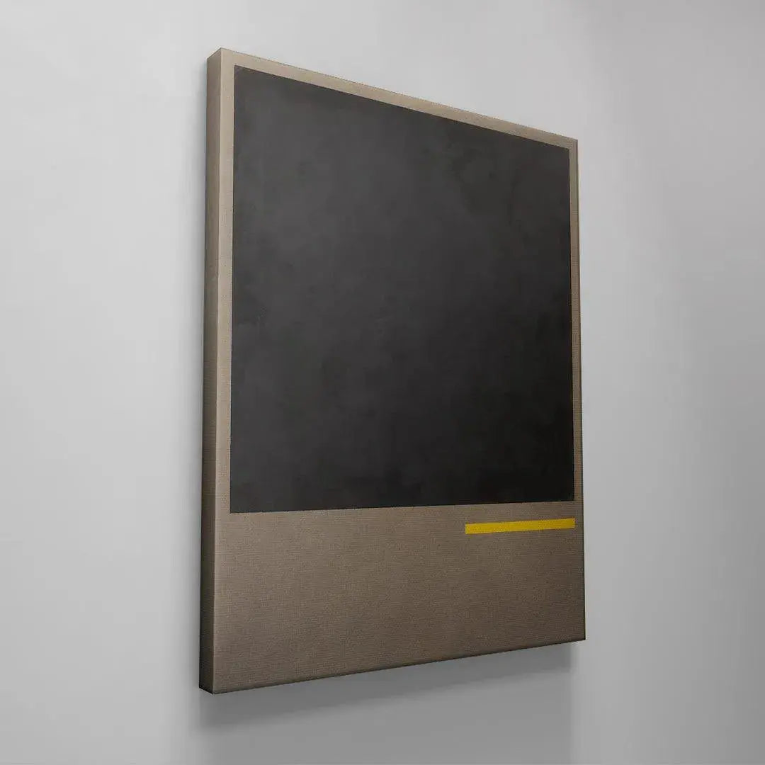 High-angle shot capturing the matte surface reflection on the geometric artwork 'Clarity'.