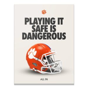 Clemson – Playing It Safe Wall Art Clemson - Playing It Safe