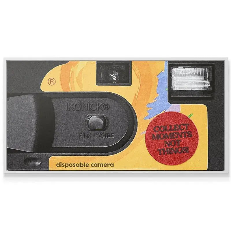 Detailed view of the powerful built-in flash on the camera packaging designed to Collect Moments even in low light.