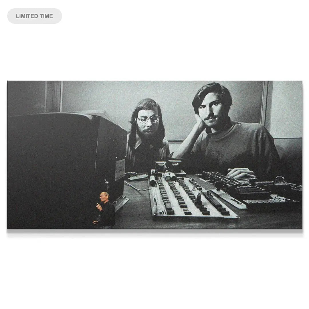 Full panoramic view of the vintage workspace print: Create Your Own Luck (No Quote).