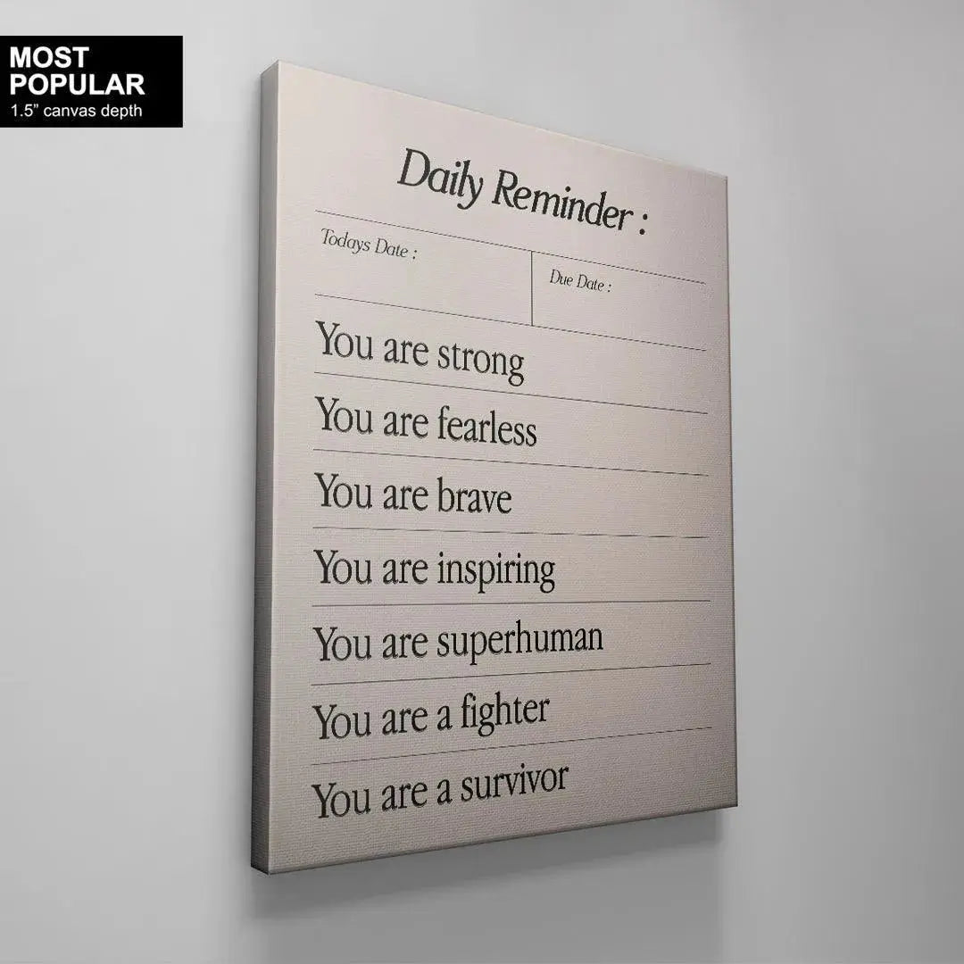 The Daily Survivor card photographed under soft natural light, emphasizing the paper grain and shadow detail.