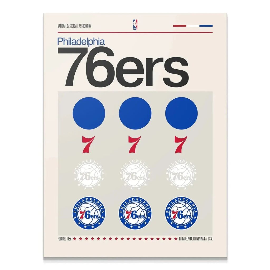 Deconstructed Logo - 76ers