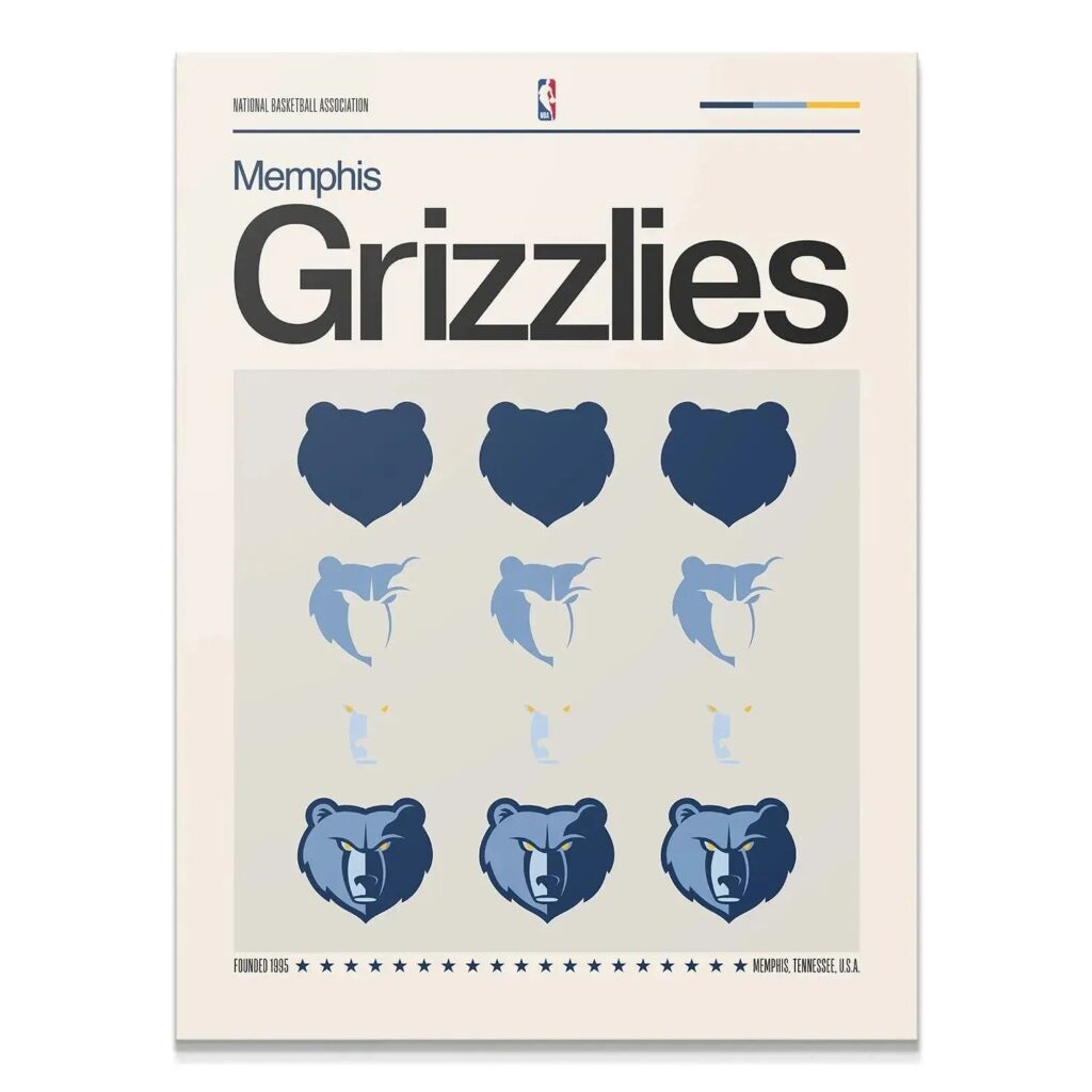 Deconstructed Logo - Grizzlies