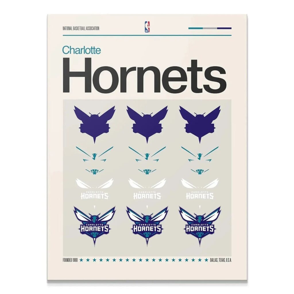 Deconstructed Logo - Hornets