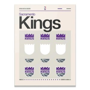 Detailed close-up of the crown elements repeated in the Deconstructed Logo - Kings graphic.