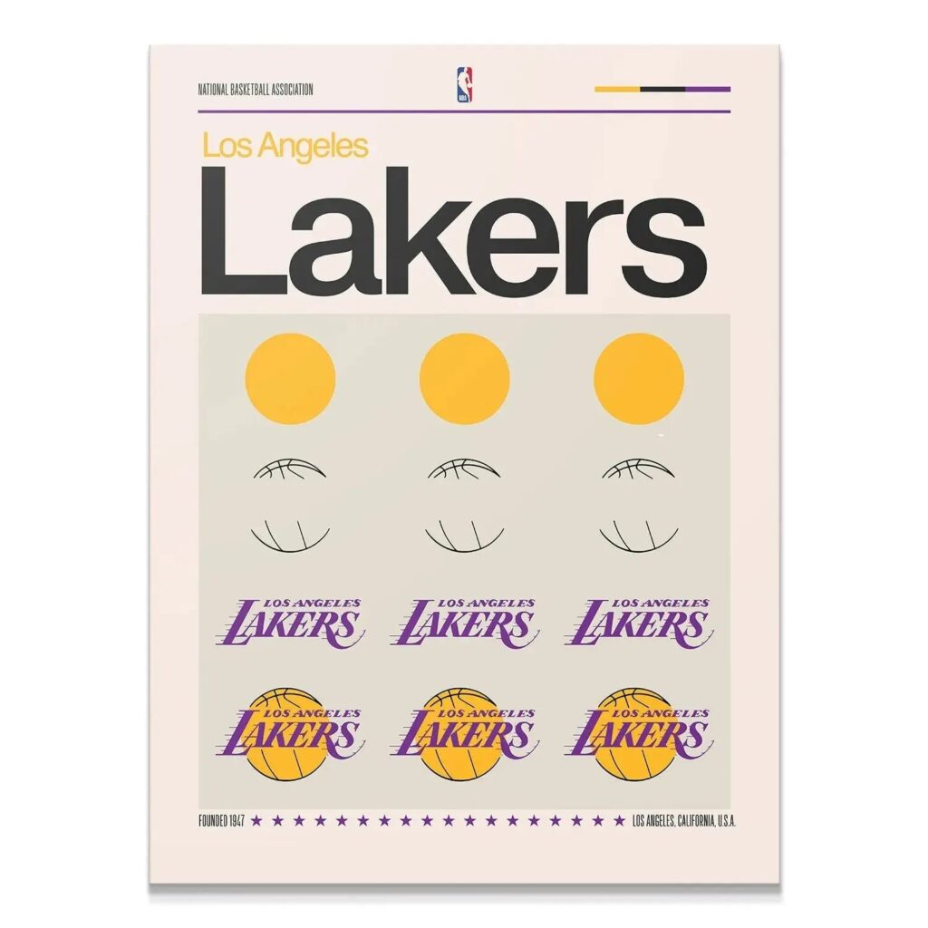 Deconstructed Logo - Lakers