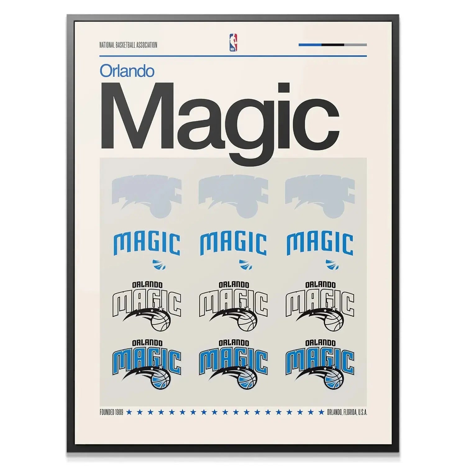 Close-up on the large 'Magic' header typography featured prominently in the Deconstructed Logo - Magic artwork.