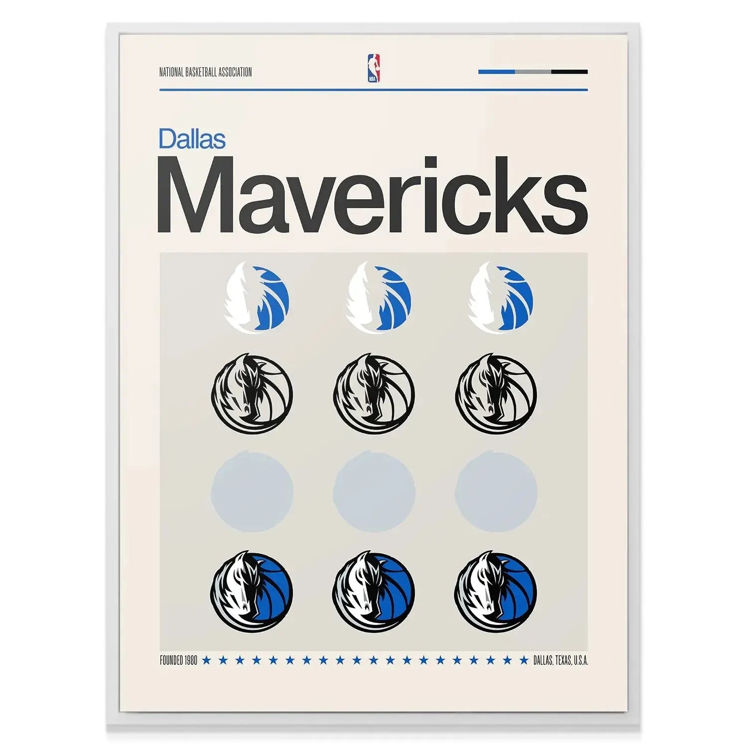 Texture shot revealing the matte finish and archival paper used for the Deconstructed Logo - Mavericks artwork quality.