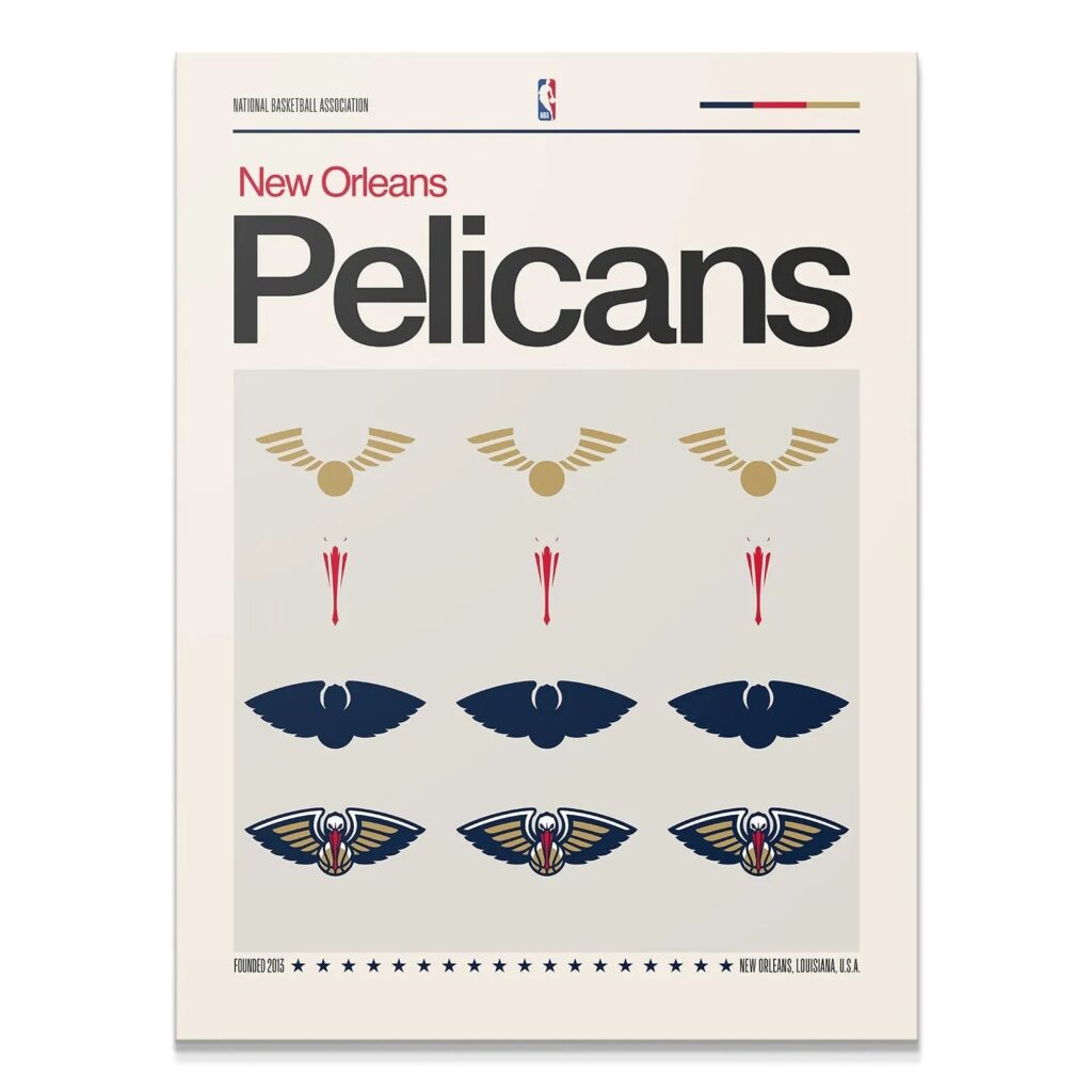 Deconstructed Logo - Pelicans