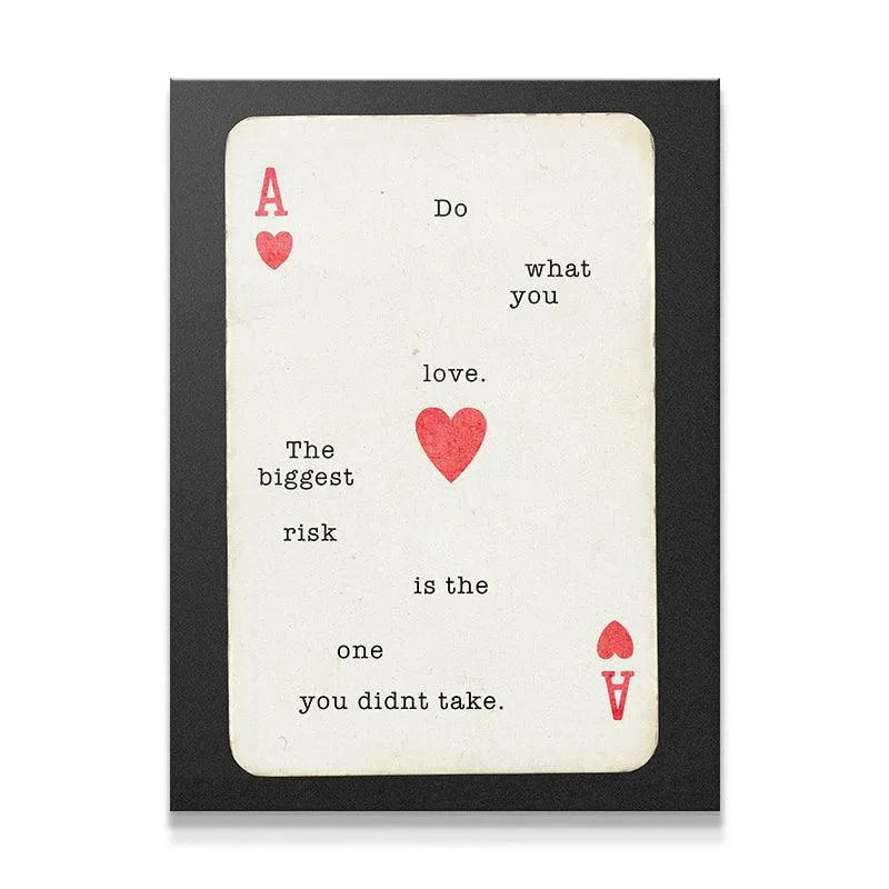 Full frontal view of the motivational print emphasizing the vintage phrase "Do What You Love."