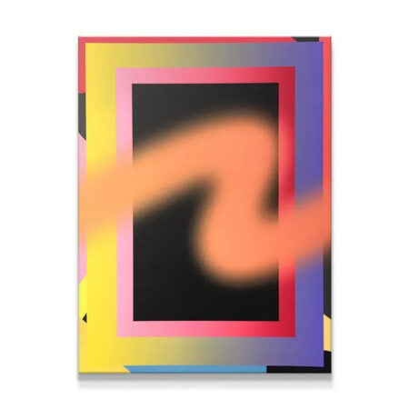 Full canvas view of the vibrant abstract art piece "Dodgeball."