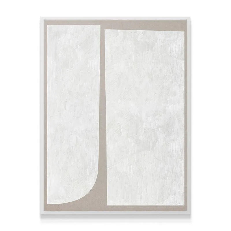 Corner view highlighting the smooth, curved edge design element in the left panel of Duo Beige.