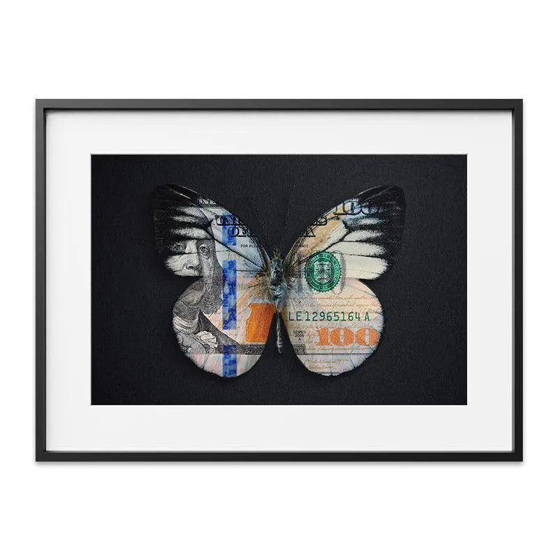 The lower right wing showing the prominent '100' digit detail in the artwork 'Earn Your Wings' vividly.