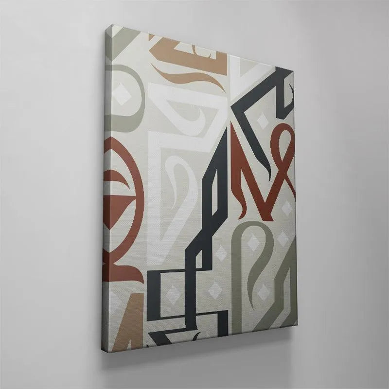 The entire 'Embrace Earth' piece captured under neutral gallery lighting, emphasizing the earthy color scheme.