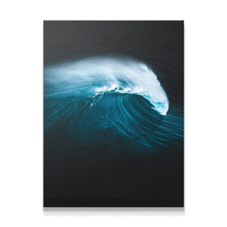 High-angle view of the dark teal wave cresting titled Enter The Dragon.