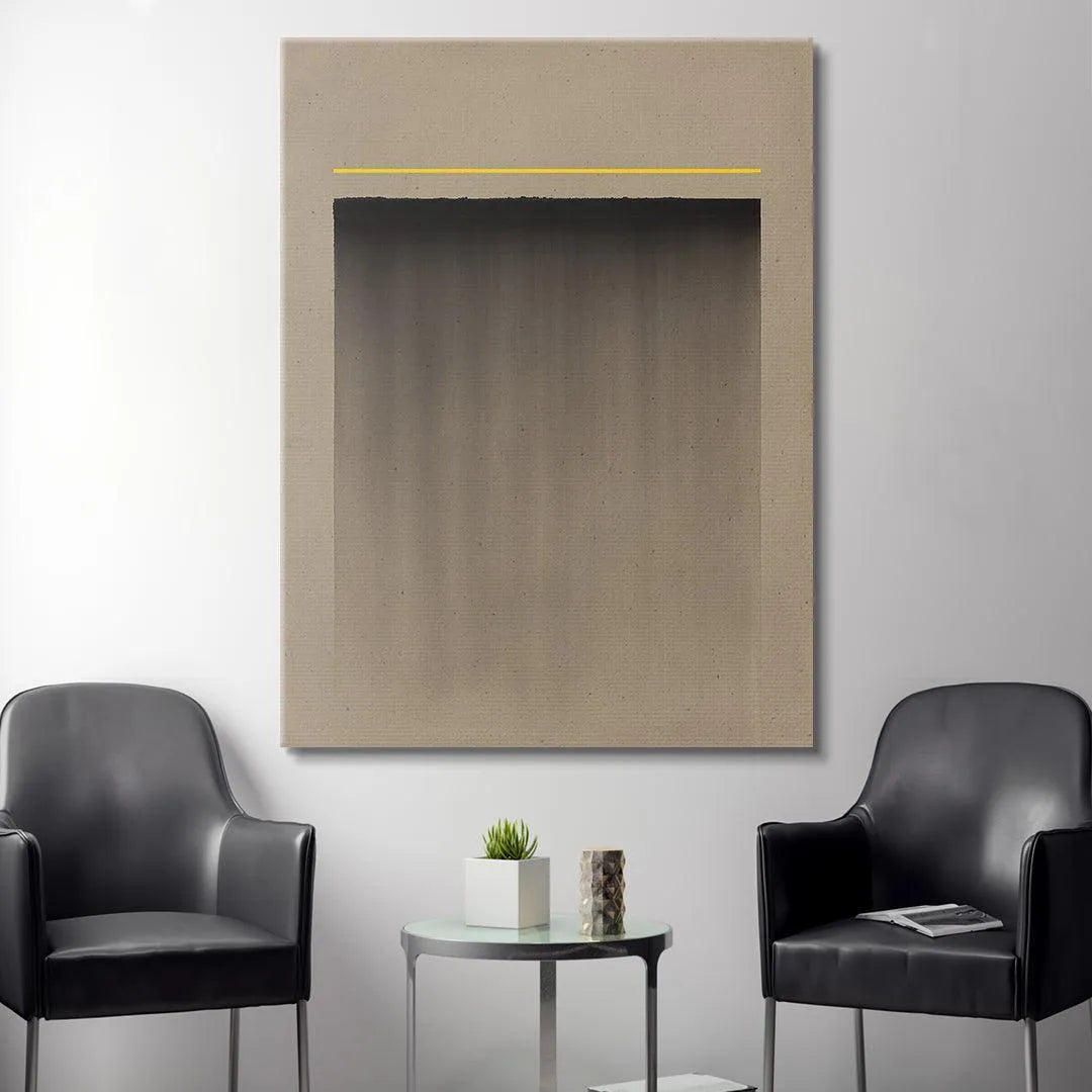 Framed image of the minimalist artwork 'Father and Son' suitable for contemporary interior design.