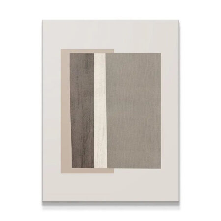 Full vertical view of the Field Beige abstract print on a solid white background.