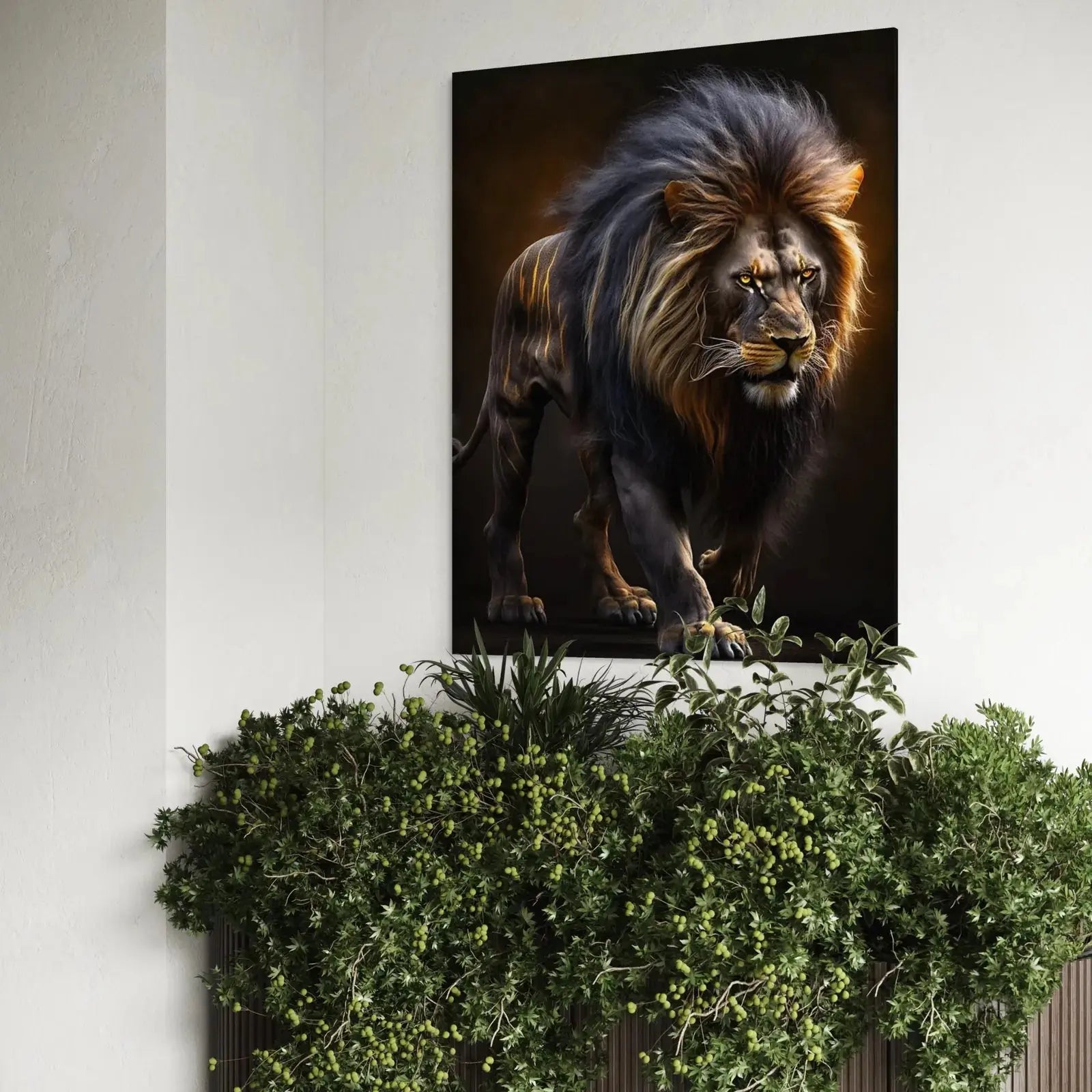 fierce lion