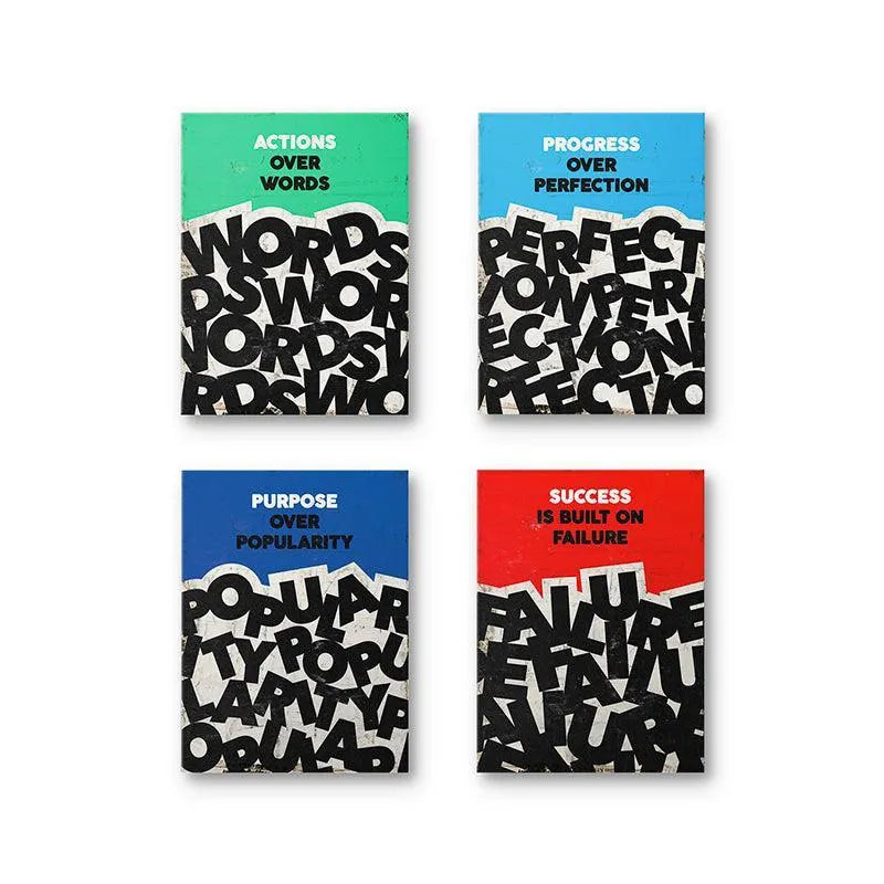 Close-up of the textured typography art style utilized across the entire Foundations Bundle collection.