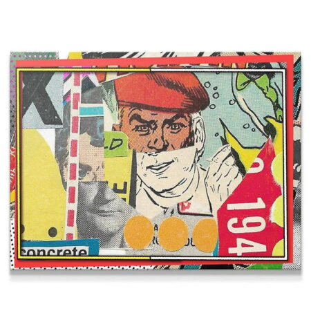 Full view of the vibrant, retro 'Fountain Of Youth' pop art collage artwork.
