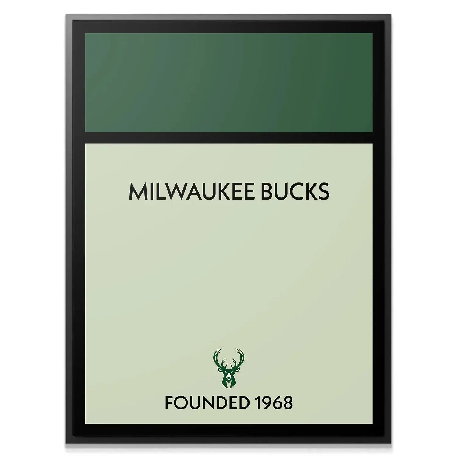 Close-up shot showing the texture and crisp print quality of the Game Board - Bucks poster.