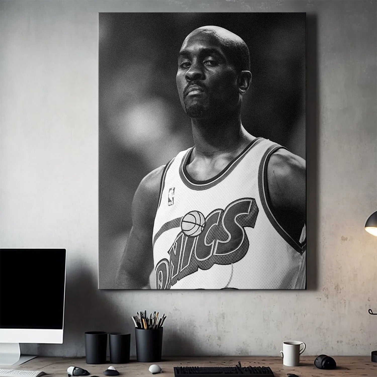 Side profile headshot highlighting the serious demeanor and determined gaze in Gary Payton - Mean Look.